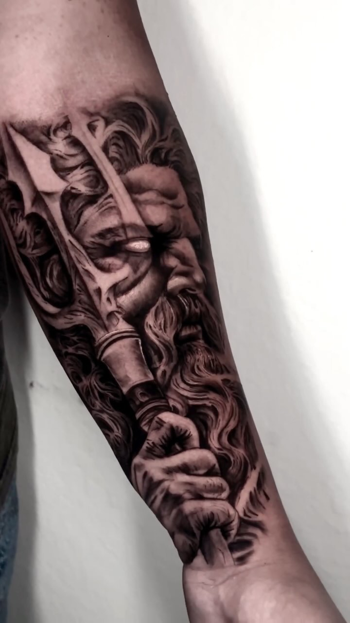 Poseidon with Trident